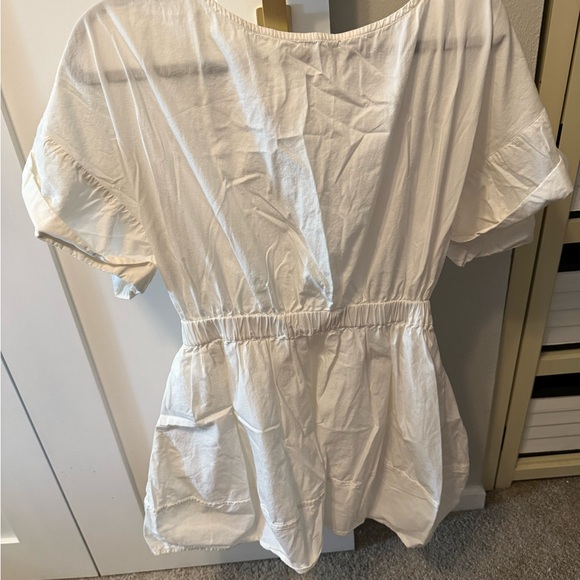 White Short Sleeve dress. Free people. - Picture 1 of 5